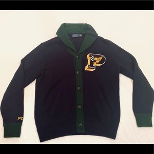 Patch wool-cashmere cardigan from Polo by Ralph lauren